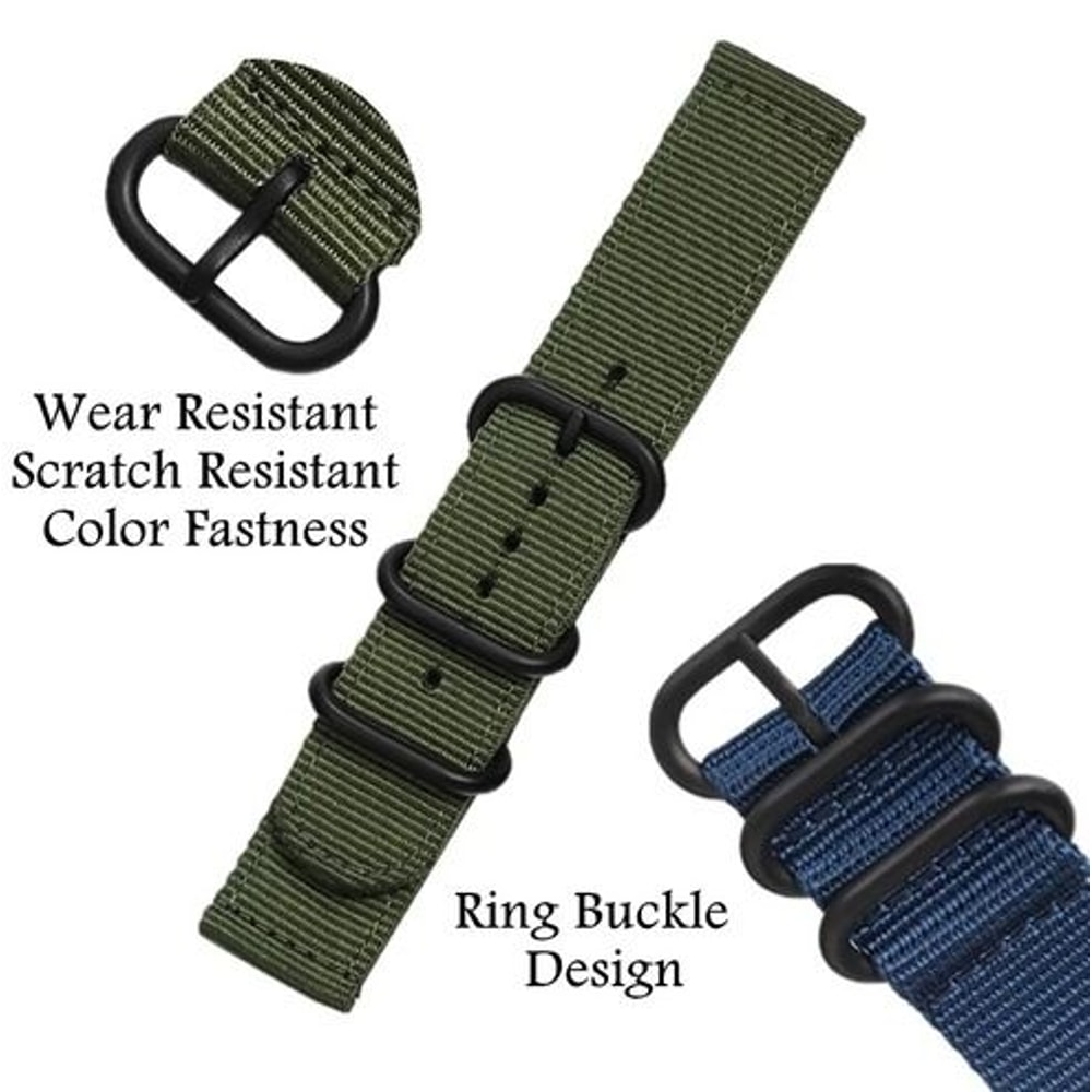 Durable Military Nylon Wrist Watch Band Quick Release Lightweight And Washable Perfect For Smart Wa