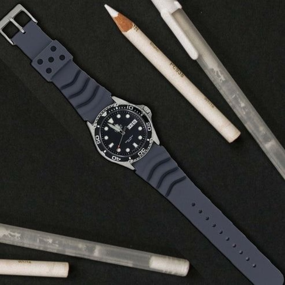 Soft Silicone Watch Band 18mm 20mm 22mm Divers Replacement Strap Quick Release For Seiko Orient Cit 9