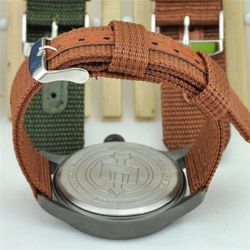 Military Canvas Nylon Wrist Watch Band Strap Adjustable Sport Bracelet Stylish And Durable Wat 3