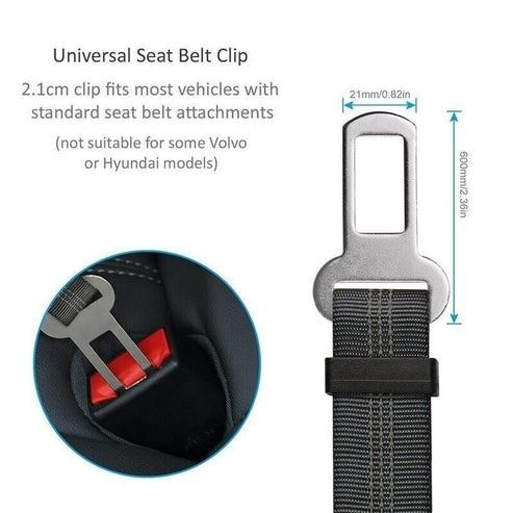 Adjustable Cat Dog Pet Safety Seatbelt Car Vehicle Seat Belt Harness Lead TangleFree Durable Design 5