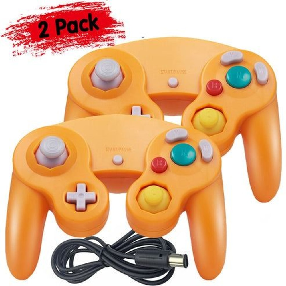 Pack Wired Gamepad For Nintendo GameCube Wii U HighQuality NGC Controller Durable Easy To Install 4
