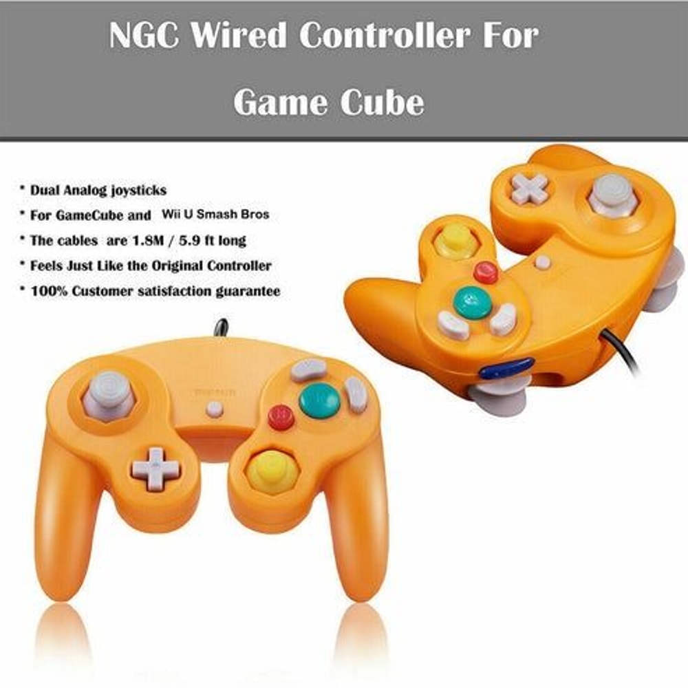 Pack Wired Gamepad For Nintendo GameCube Wii U HighQuality NGC Controller Durable Easy To Install 1