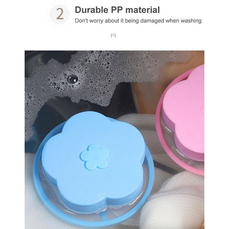 Laundry Lint Pet Hair Remover Floating Pet Fur Catcher Reusable Filter For Washing Machine To Catch 9