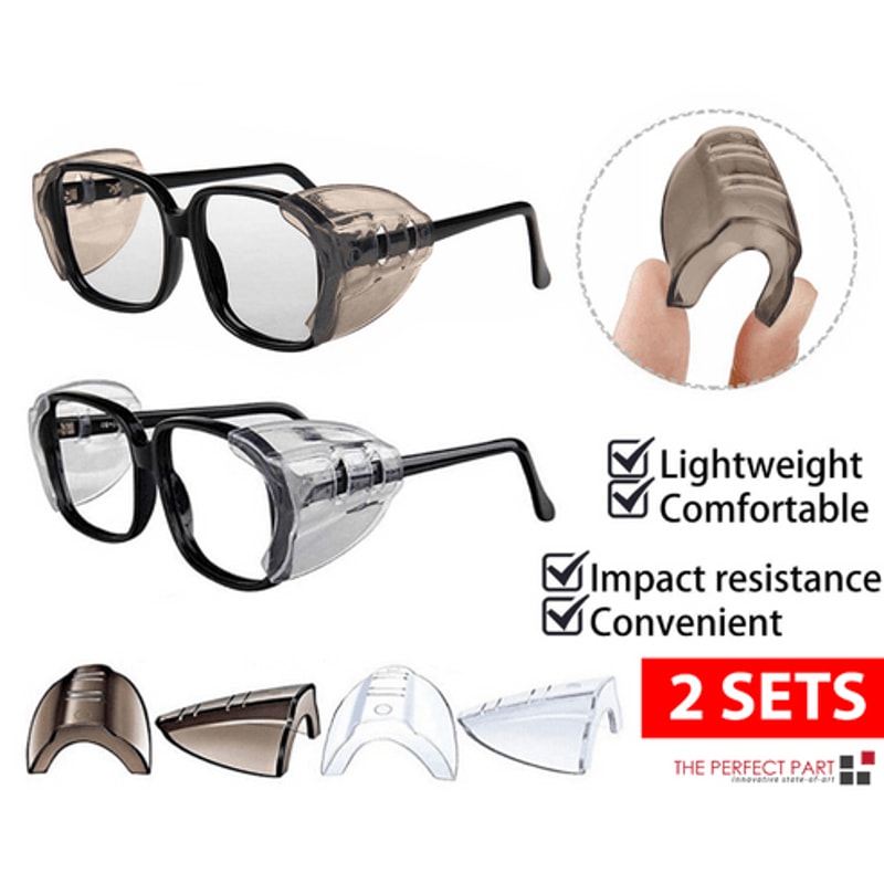 Universal Side Shields For Eye Glasses SlipOn Safety Shield Eyewear Protection 6