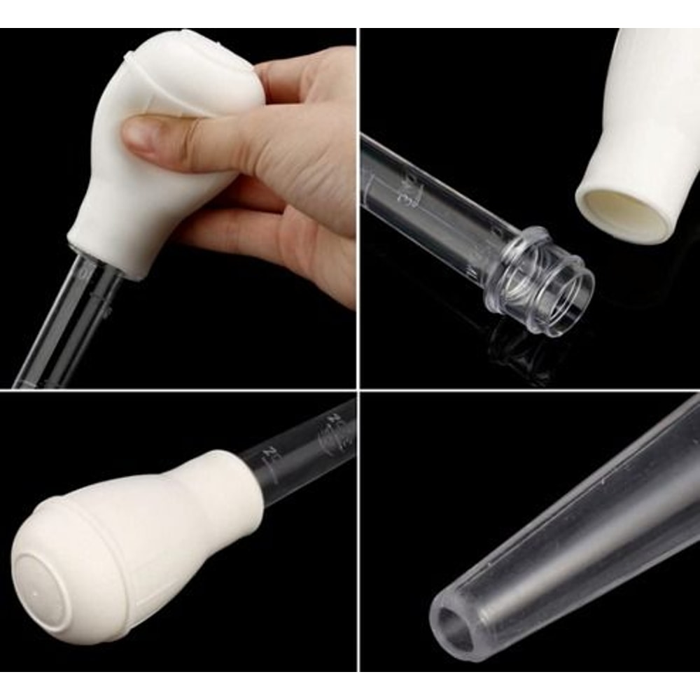 Heat Resistant Meat Poultry Baster BPAFree Turkey Syringe Flavor Injector Professional Grade For T 3