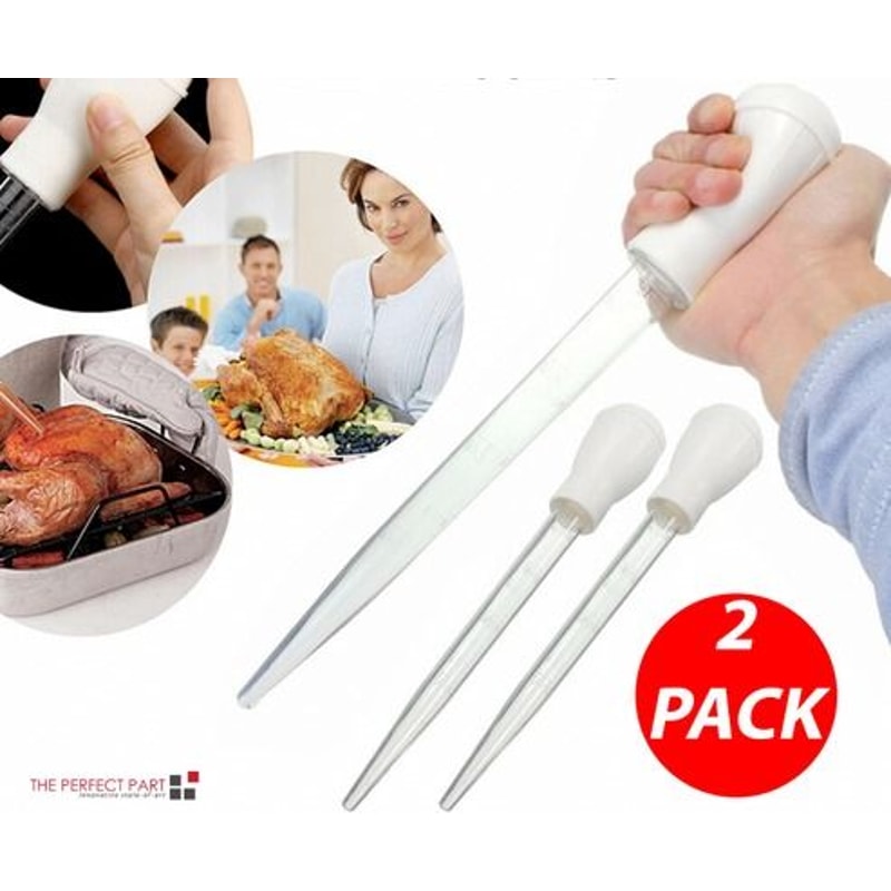 Heat Resistant Meat Poultry Baster BPAFree Turkey Syringe Flavor Injector Professional Grade For T 10