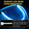 Slim Amber LED DRL Turn Signal Strip For Headlight Flexible Sequential Light Waterproof HighBrightn 4