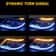 Slim Amber LED DRL Turn Signal Strip For Headlight Flexible Sequential Light Waterproof HighBrightn 5