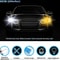 Slim Amber LED DRL Turn Signal Strip For Headlight Flexible Sequential Light Waterproof HighBrightn 7
