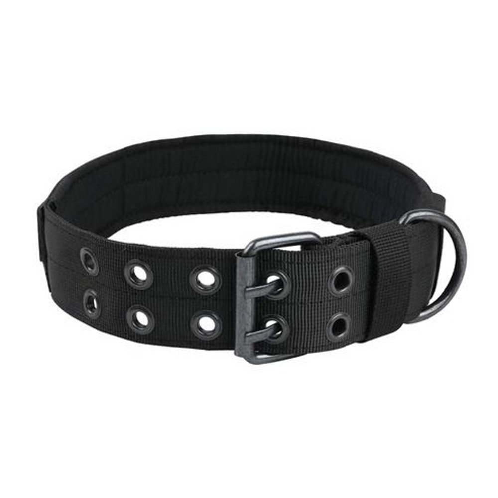 MilitaryStyle Wide Tactical Heavy Duty Dog Collar With Metal Buckle Perfect For Large Dogs Heavy P 0
