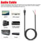 Male Plug To Bare Wire Audio Speaker Cable Cord For Subwoofer HDTV Home Theater System High Fidelit 1