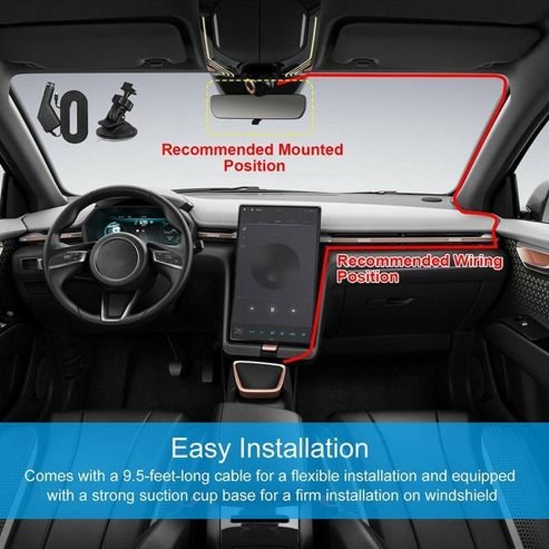 Full HD Dash Cam Car DVR Front Rear Camera Night Vision GSensor For Driving Safety 5