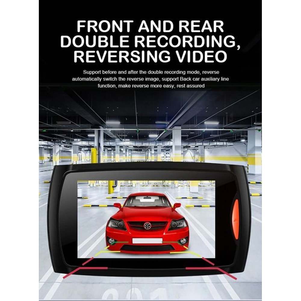 Full HD Dash Cam Car DVR Front Rear Camera Night Vision GSensor For Driving Safety 17