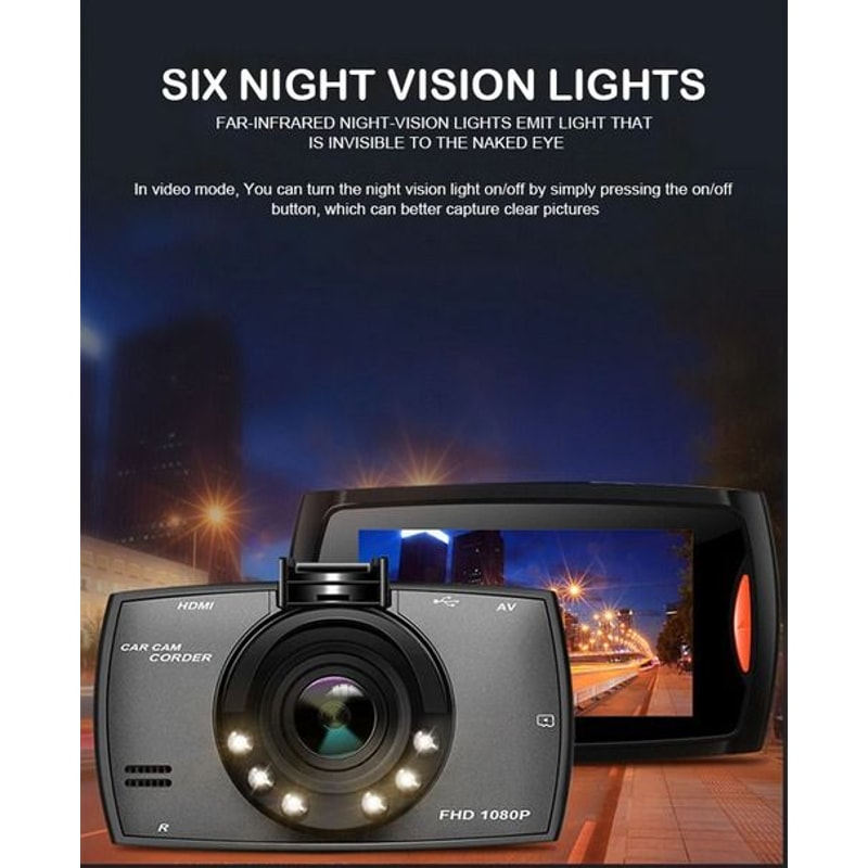 Full HD Dash Cam Car DVR Front Rear Camera Night Vision GSensor For Driving Safety 18