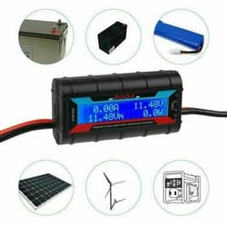 lcd volt amp meter, dc digital monitor for solar power, rc battery analyzer, voltage and current calculator