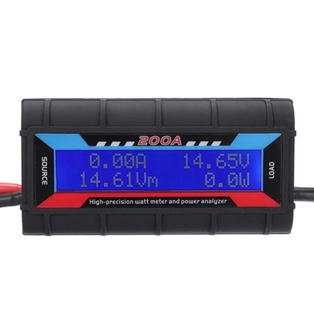 LCD Volt Amp Meter DC Digital Monitor For Solar Power RC Battery Analyzer Voltage And Current Calcu 2