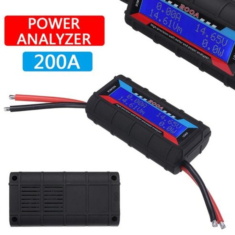 LCD Volt Amp Meter DC Digital Monitor For Solar Power RC Battery Analyzer Voltage And Current Calcu 7