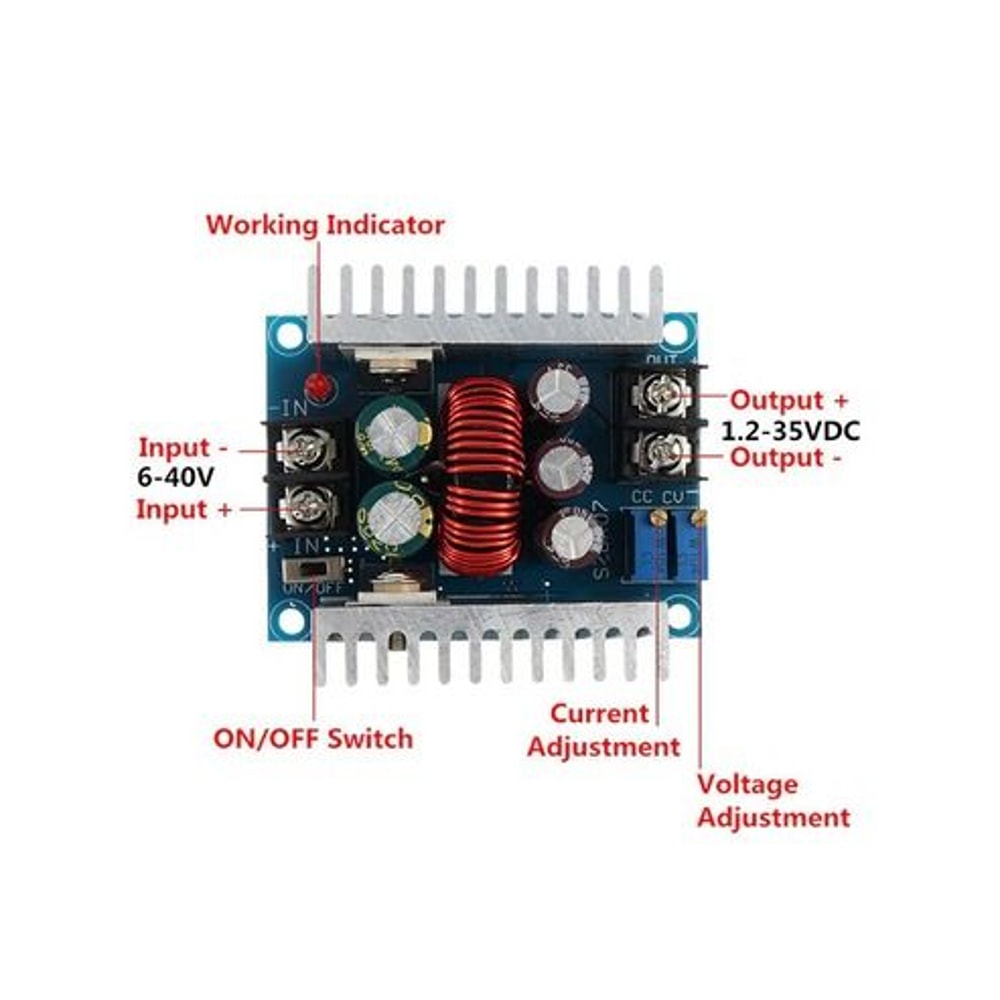 Synchronous Buck Converter DC Step Down Power Module Adjustable CC Voltage Efficient Power Sup 1