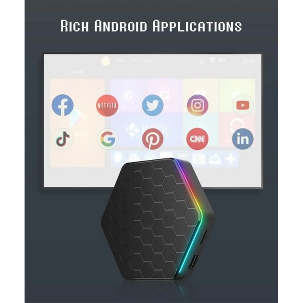 Plus Android Smart TV Box HD Stream Player QuadCore Dual WiFi Bluetooth Video Decoding Perfect For 13