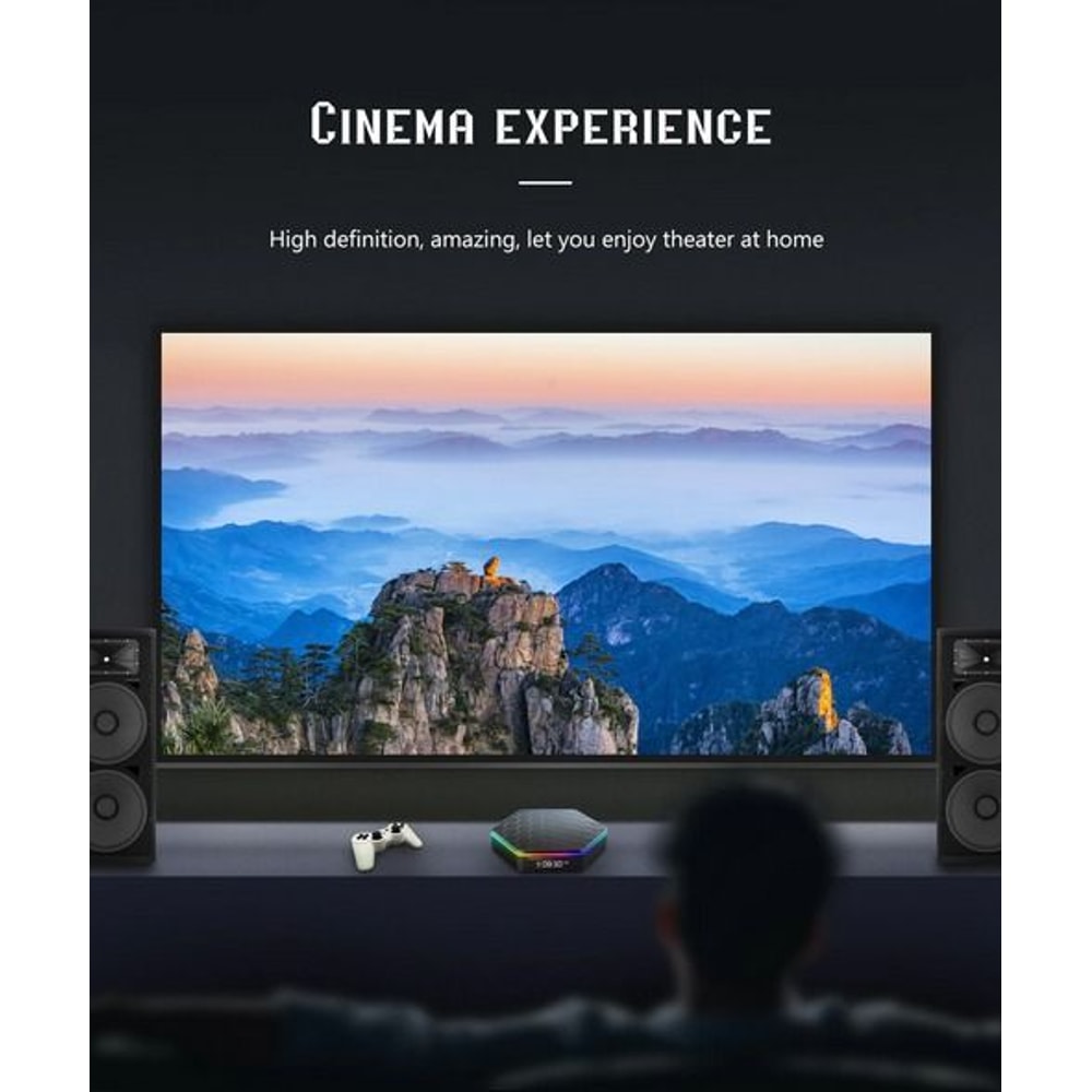 Plus Android Smart TV Box HD Stream Player QuadCore Dual WiFi Bluetooth Video Decoding Perfect For 15