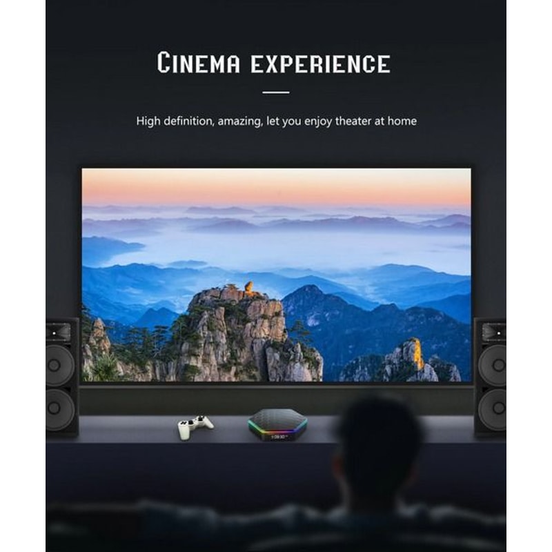 Plus Android Smart TV Box HD Stream Player QuadCore Dual WiFi Bluetooth Video Decoding Perfect For 15