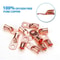 AWG Copper Lugs Black Red Heat Shrink Ring Terminals HighQuality Crimp Or Solder Wire For Battery 1