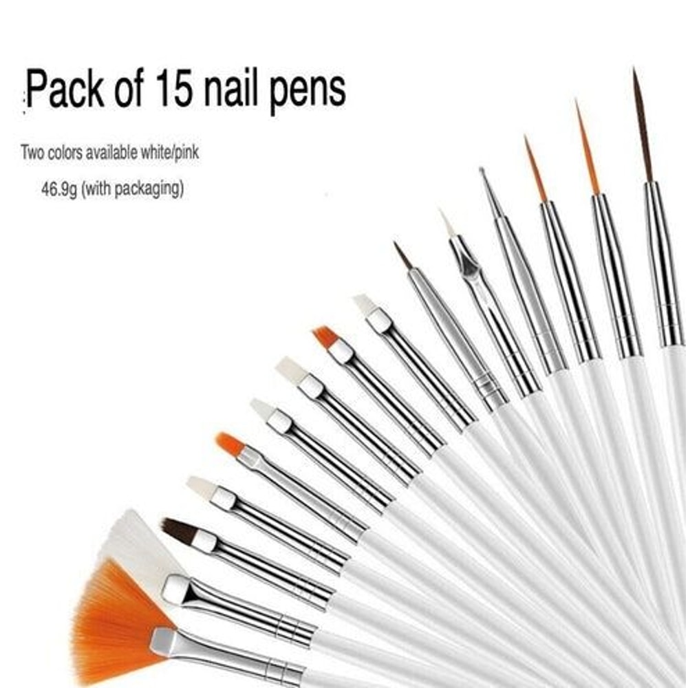 Professional Nail Art Brush Set Dotting Painting Drawing Pens For UV Gel Nails DIY Nail Art Kit 13