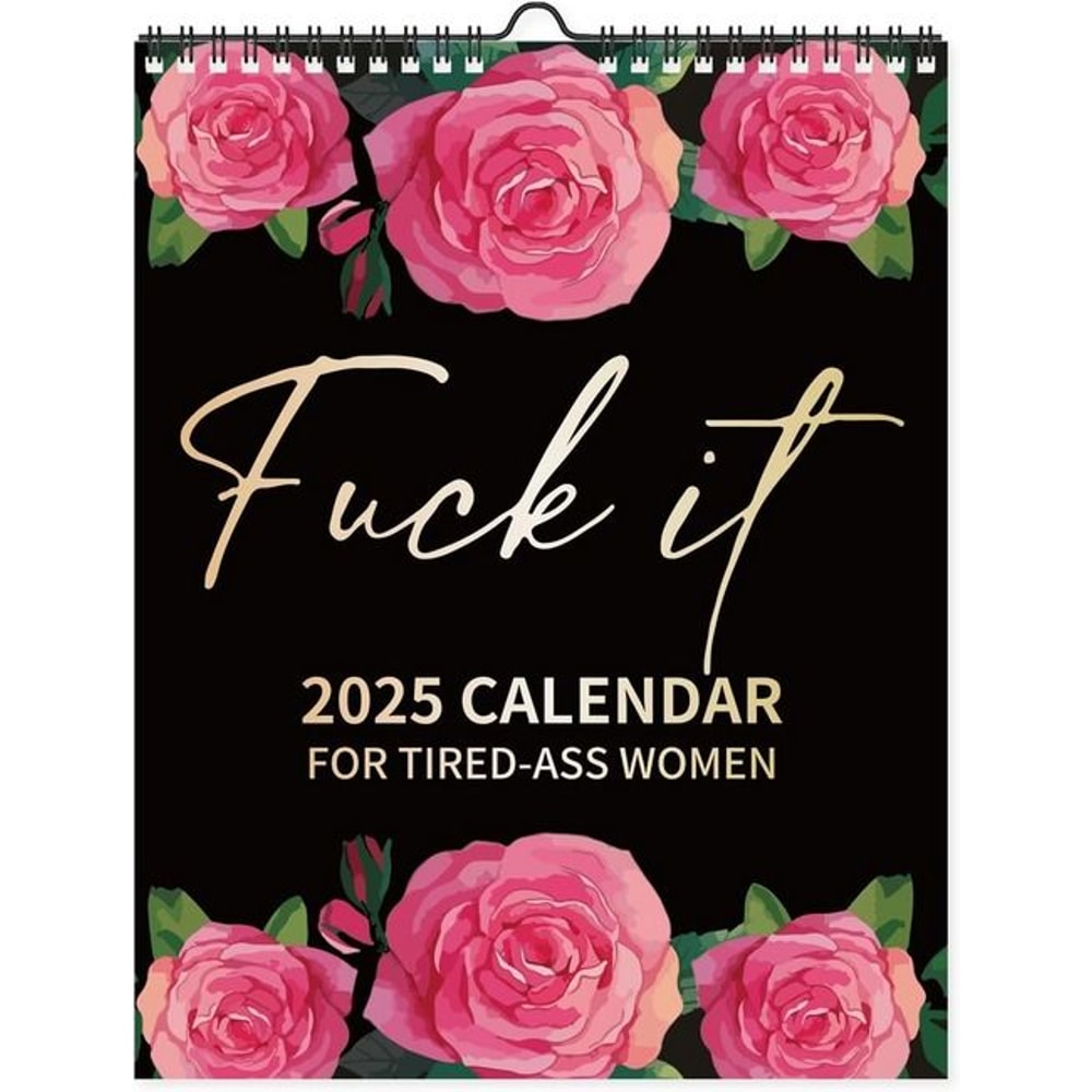 Women Swear Word Calendar For TiredAss Month Weekly Daily Wall Planner Fun And Functional 5