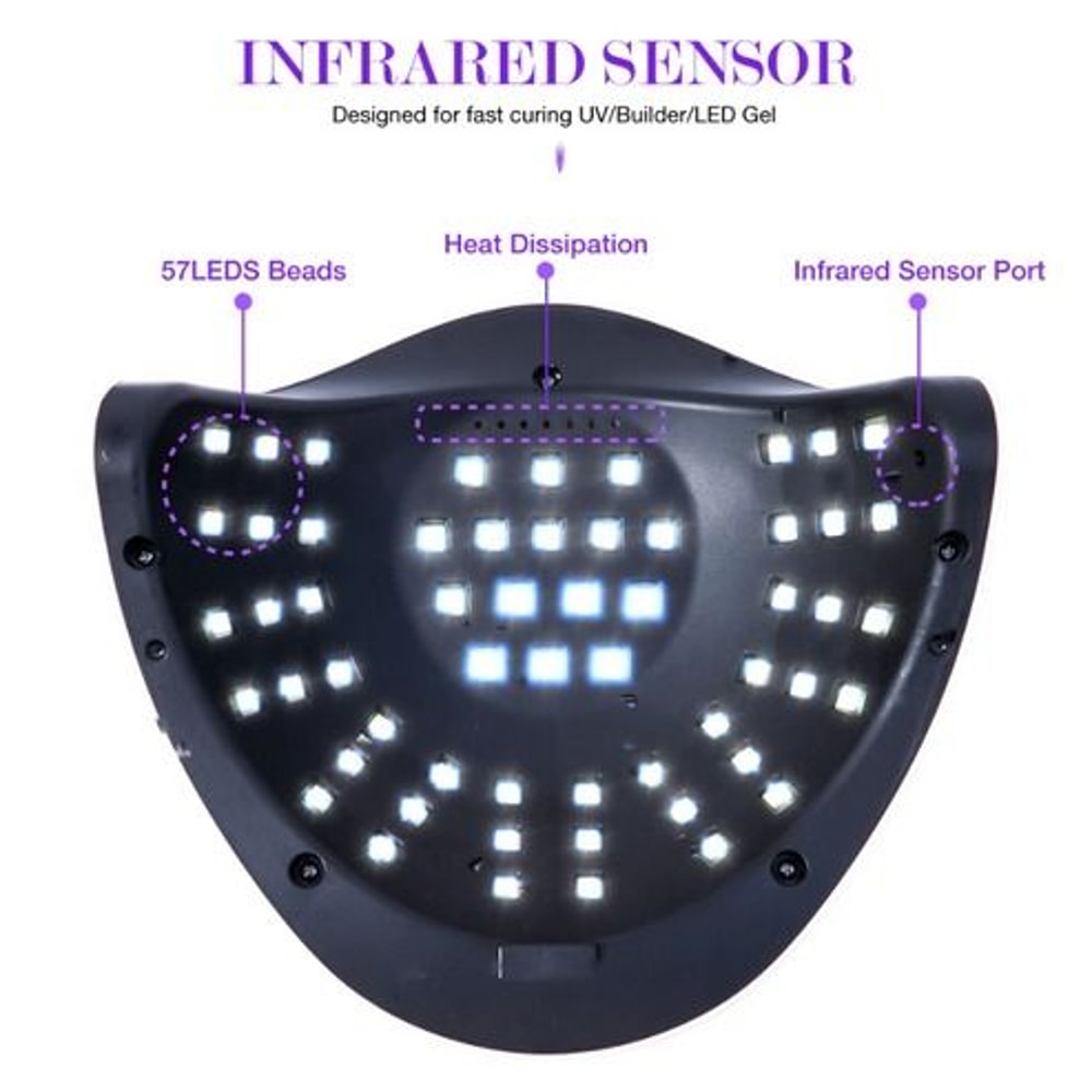 Professional LED Nail Lamp UV Light Polish Gel Dryer Quick Curing Machine For Electric Manicure And 9