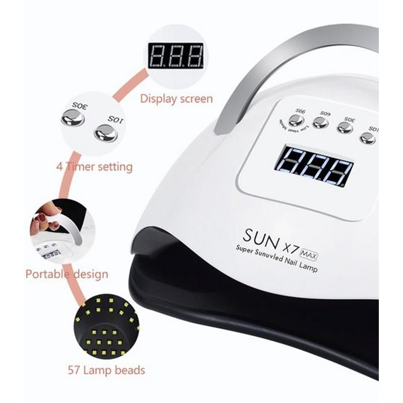 Professional LED Nail Lamp UV Light Polish Gel Dryer Quick Curing Machine For Electric Manicure And 4