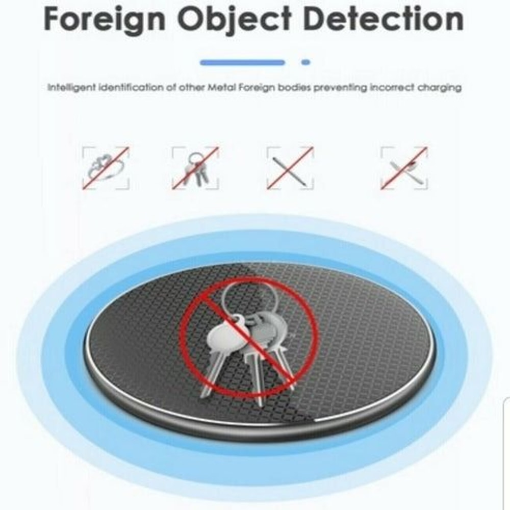 Wireless Fast Charger Pad For Samsung IPhone Quick Charge Dock For Android Devices 2