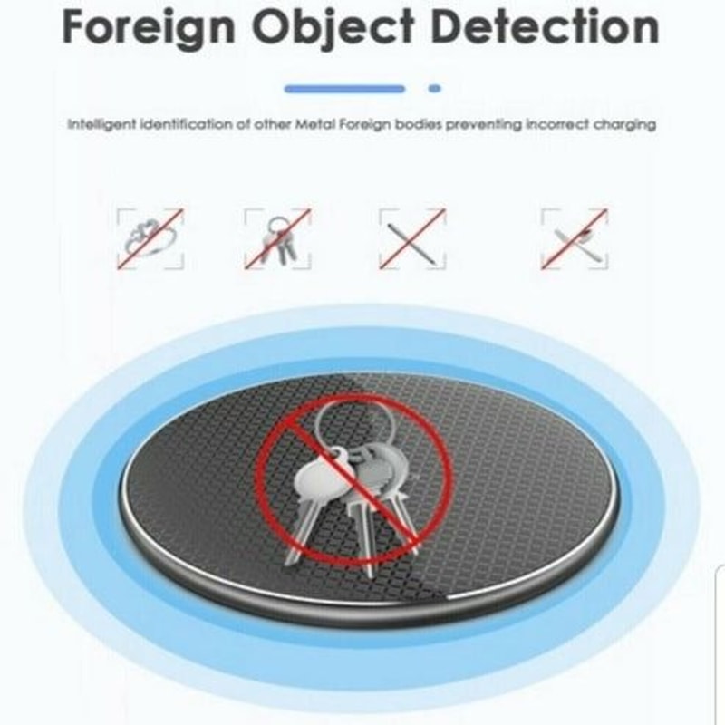 Wireless Fast Charger Pad For Samsung IPhone Quick Charge Dock For Android Devices 2