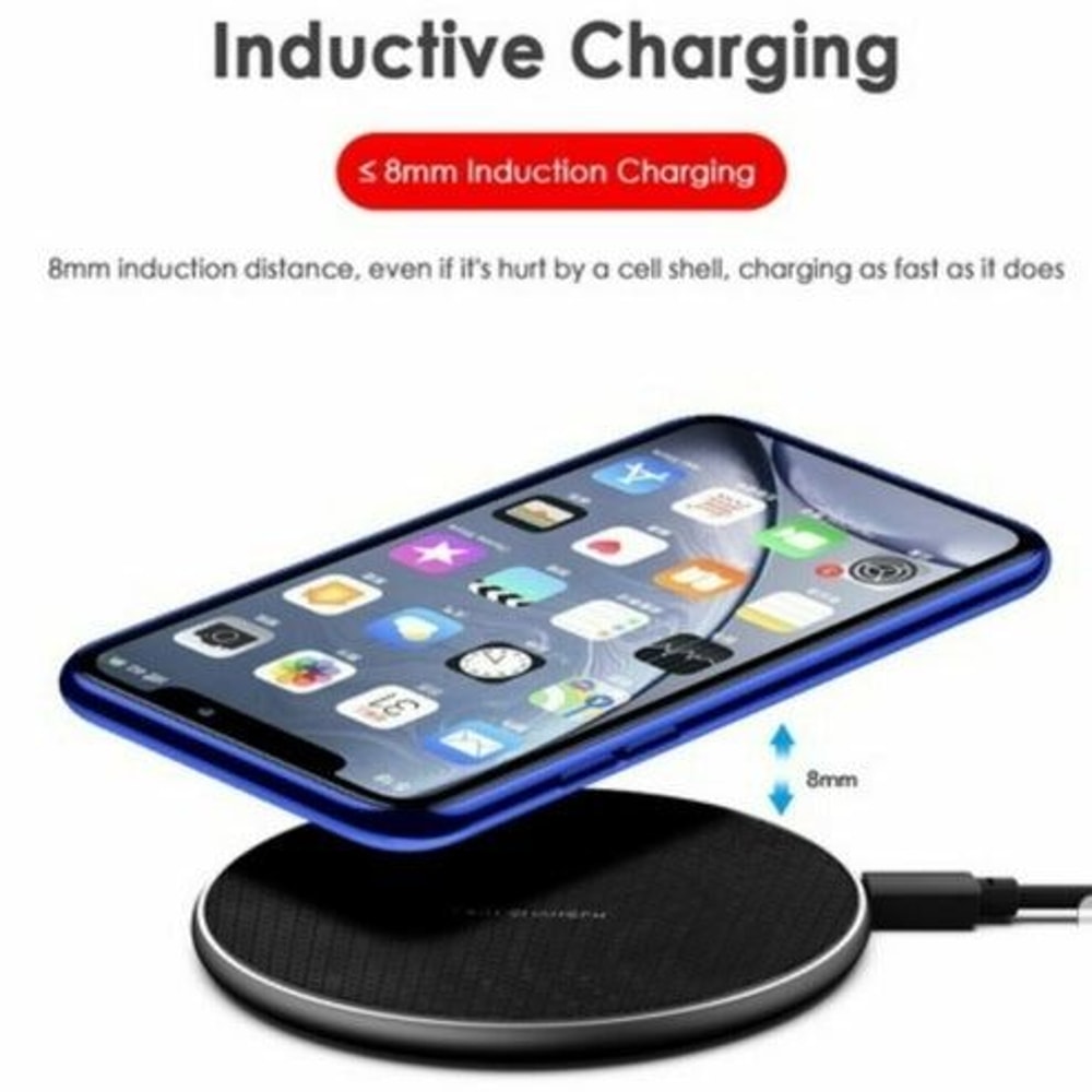Wireless Fast Charger Pad For Samsung IPhone Quick Charge Dock For Android Devices 5