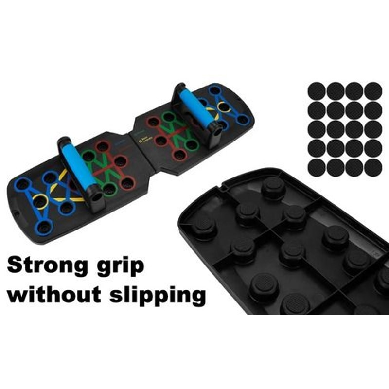 Push Up Rack Board System Fitness Workout Home Gym Exercise Stands 10