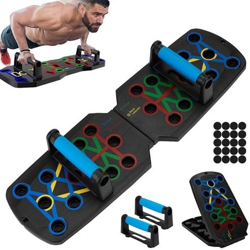 Push Up Rack Board System Fitness Workout Home Gym Exercise Stands 5