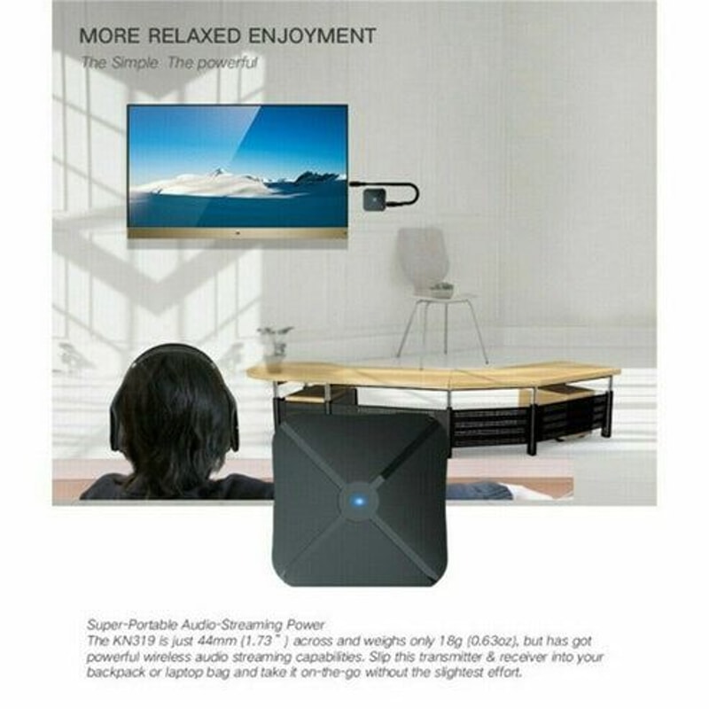 Bluetooth Transmitter Receiver Wireless Audio Adapter For TV Home Stereo A2DP Bluetooth V42 Transmi 1