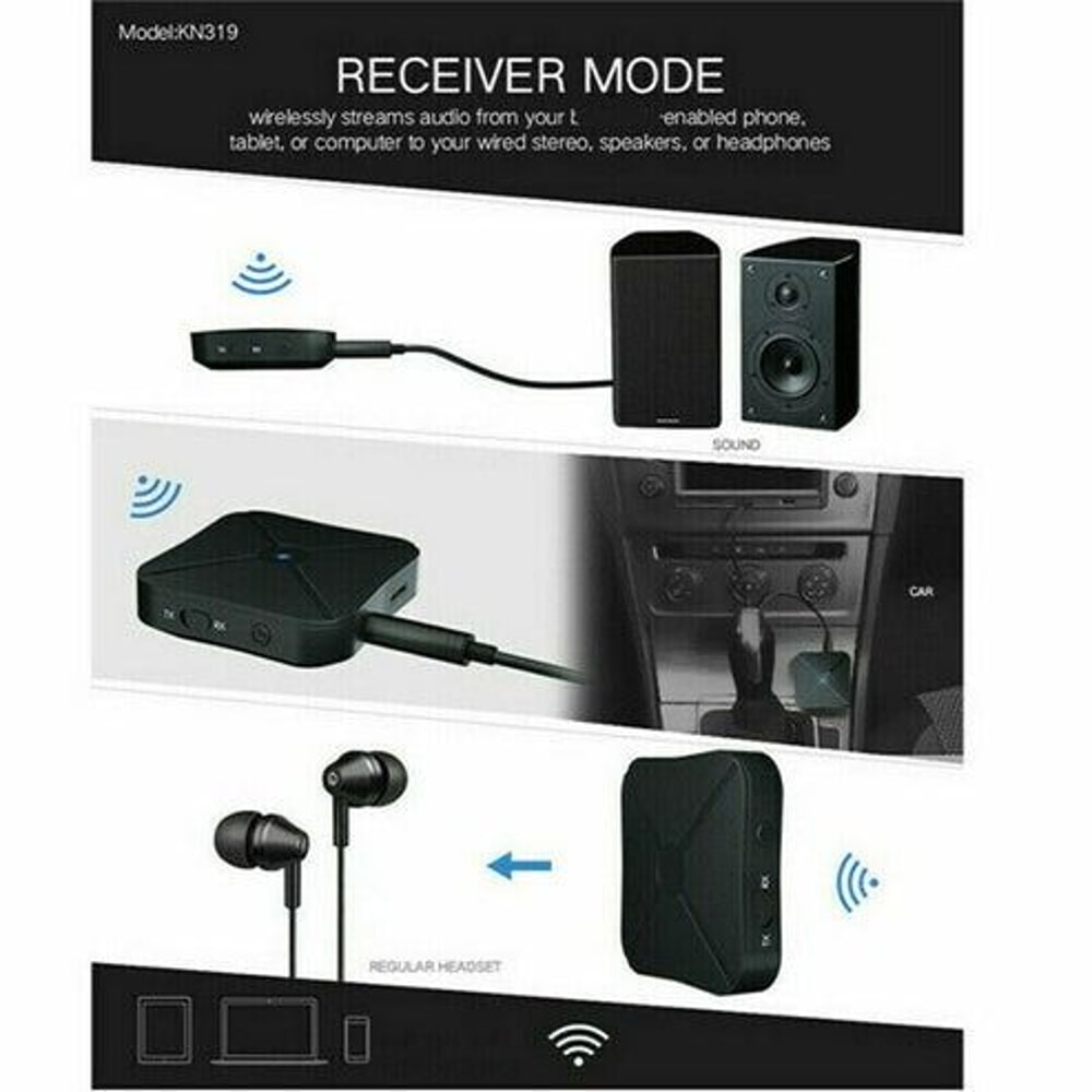 Bluetooth Transmitter Receiver Wireless Audio Adapter For TV Home Stereo A2DP Bluetooth V42 Transmi 3