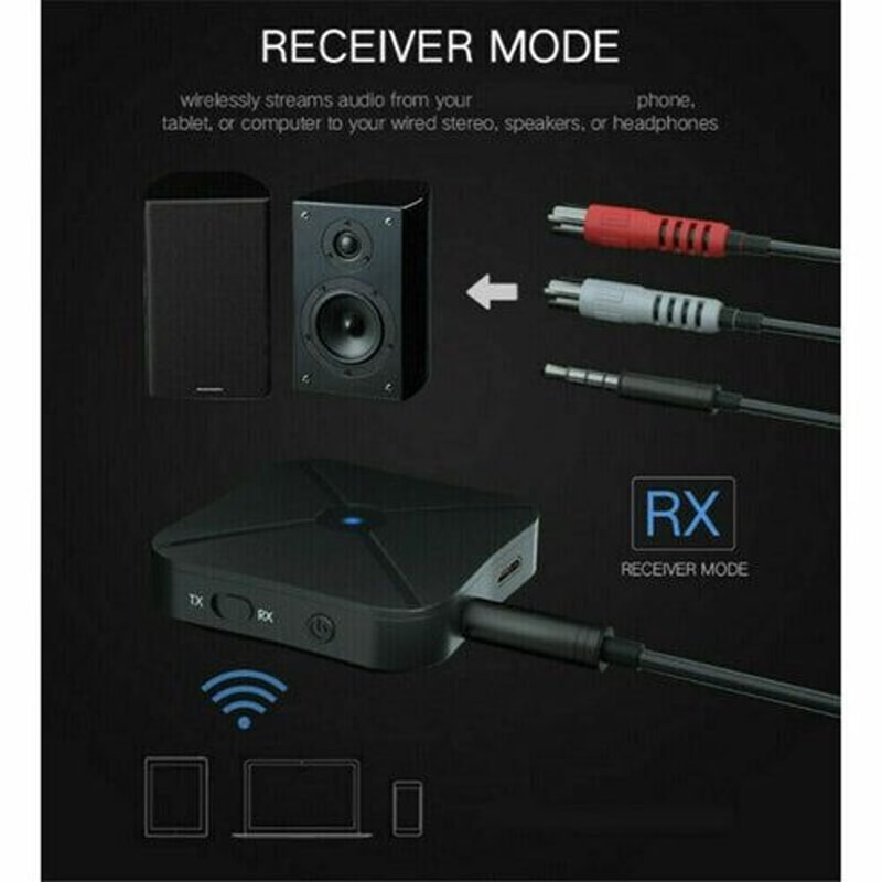 Bluetooth Transmitter Receiver Wireless Audio Adapter For TV Home Stereo A2DP Bluetooth V42 Transmi 6