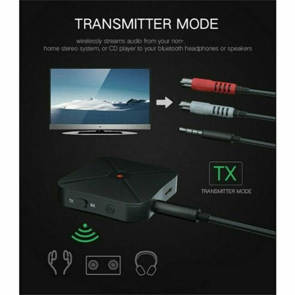 Bluetooth Transmitter Receiver Wireless Audio Adapter For TV Home Stereo A2DP Bluetooth V42 Transmi 7