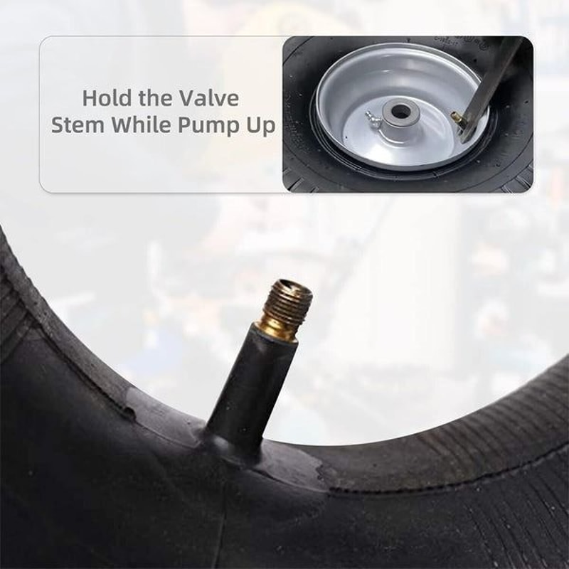 Universal Fit Tire Inner Tubes Valve Durable For Lawn Mowers ATVs Wheelbarrows And More 9