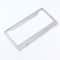 Chrome Stainless Steel Metal License Plate Frame Tag Cover With Screw Caps Durable RustResistant 6