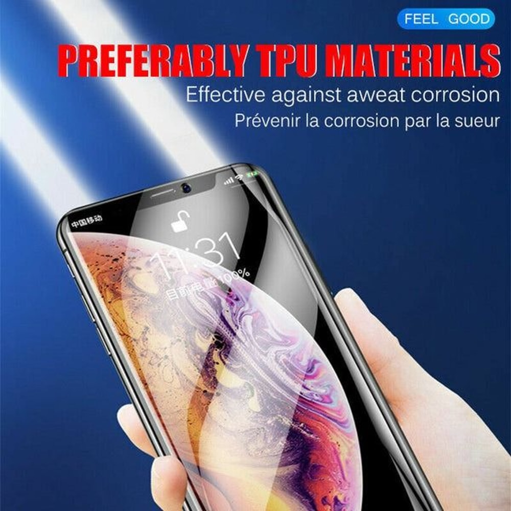 Ultra Thin Hydrogel Screen Protector For IPhone MilitaryGrade AntiScratch HD Clear 4