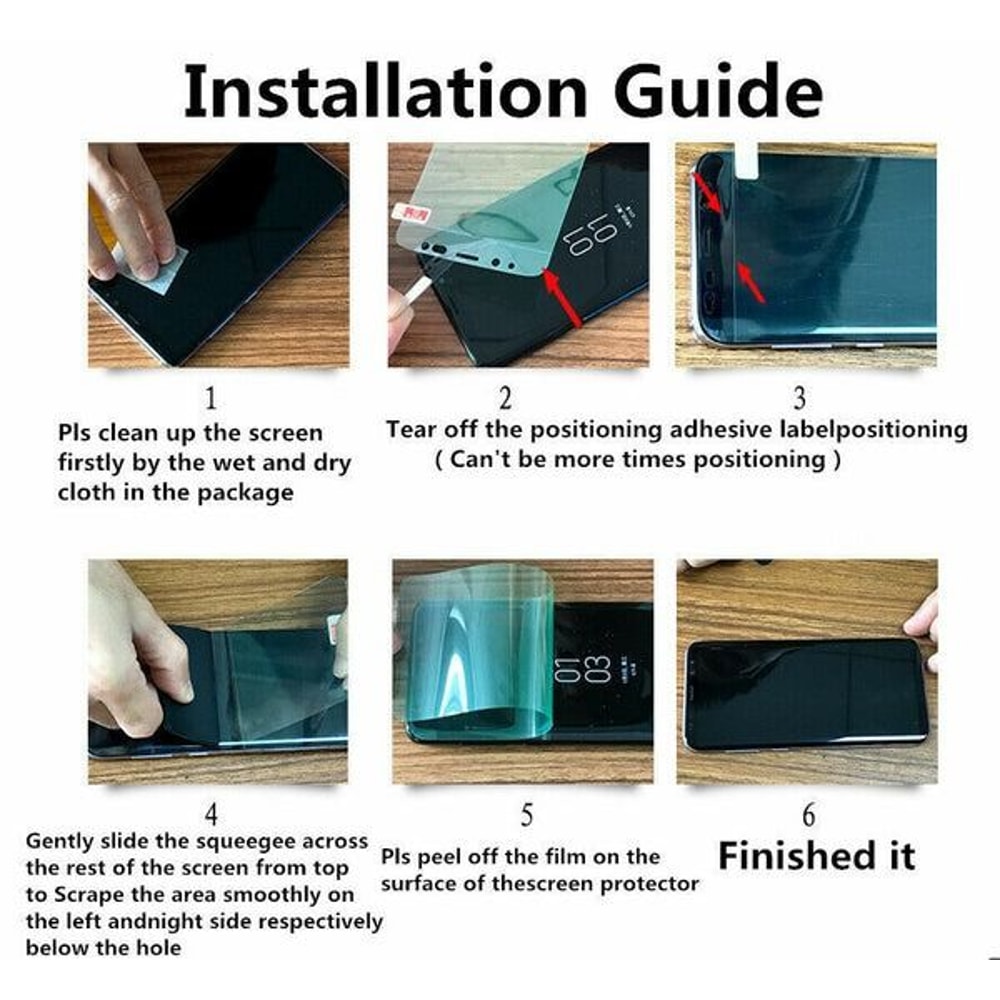 Ultra Thin Hydrogel Screen Protector For IPhone MilitaryGrade AntiScratch HD Clear 10