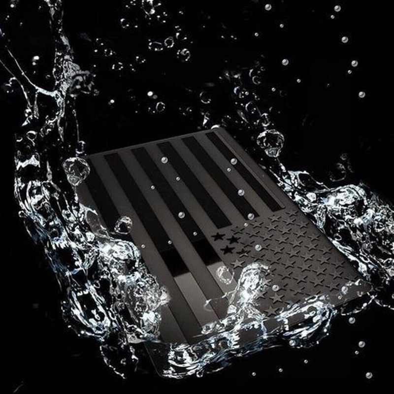 Black USA Flag Sticker Metal American Car Truck Decal Emblem Embossed For Cars SUVs And Motorcycles 4