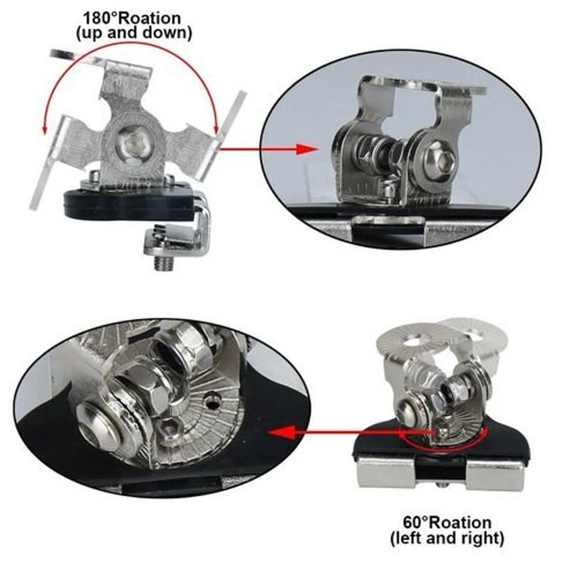 Universal Pillar Hood LED Work Light Bar Mount Bracket Clamp Durable Stainless Steel Offroad Clamp