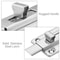 Keyless Door Bolt For Doors Stainless Steel Latch Sliding Silver Lock Secure Door Locking Solution