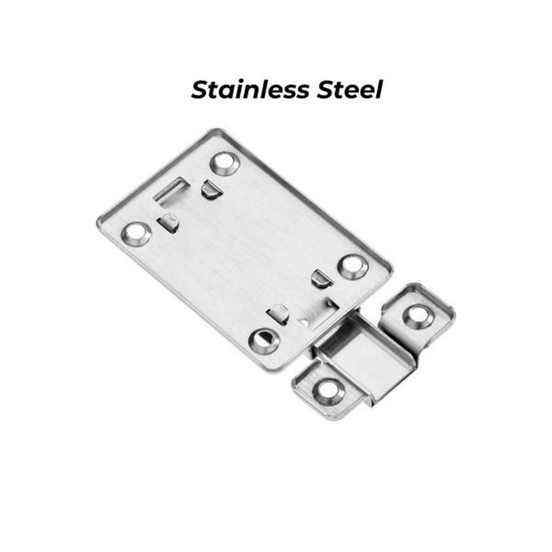 Keyless Door Bolt For Doors Stainless Steel Latch Sliding Silver Lock Secure Door Locking Solution