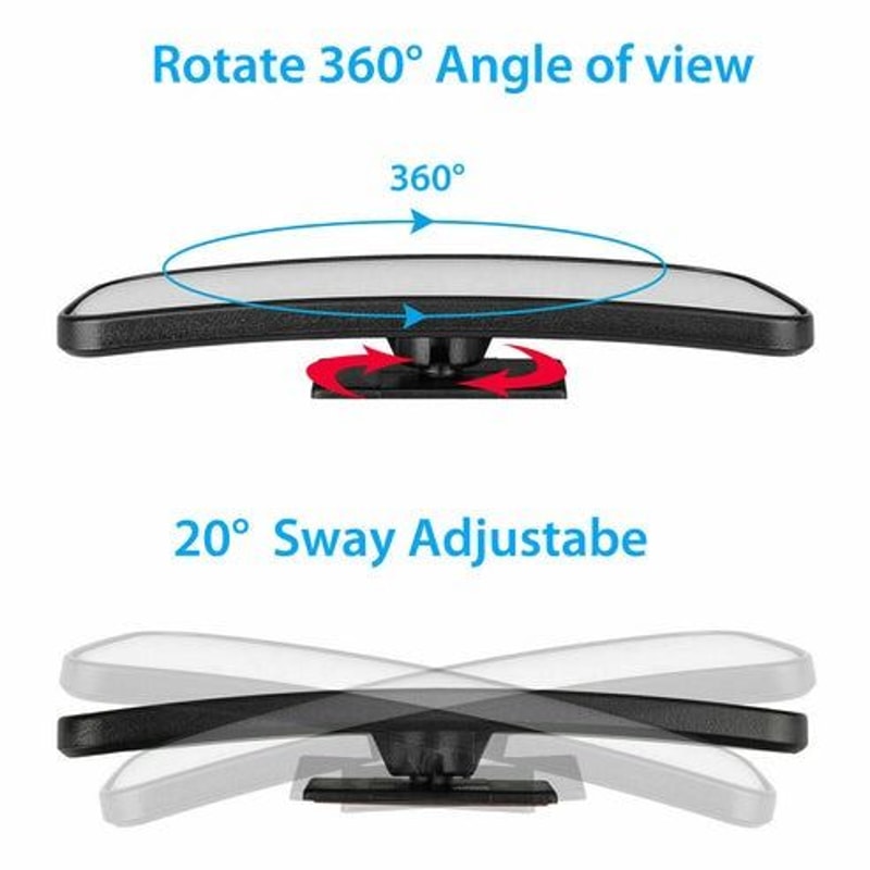 Rear View Auxiliary Blind Spot Mirror Wide Angle For Cars Trucks SUVs Increase Safety With HD Plati 4