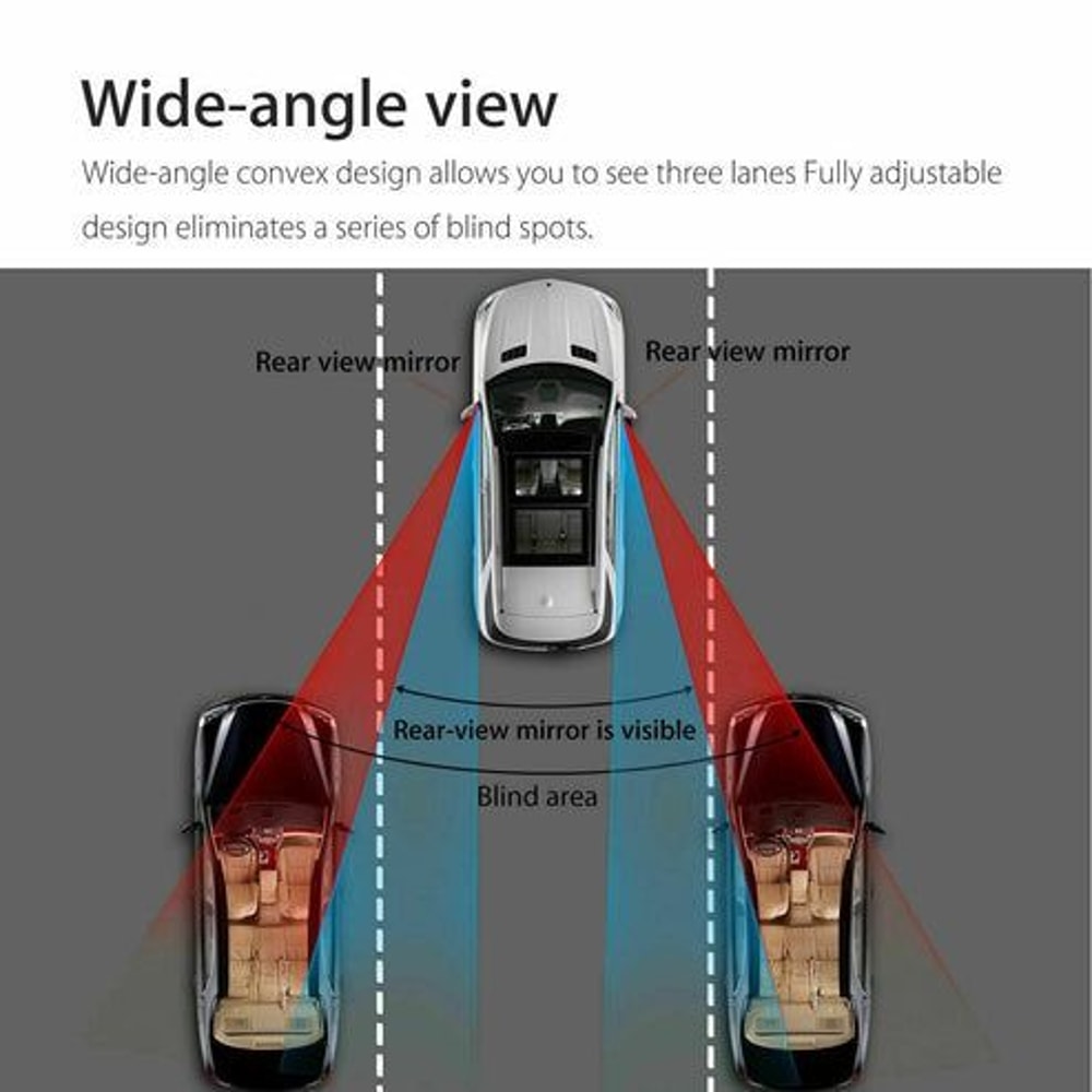 Rear View Auxiliary Blind Spot Mirror Wide Angle For Cars Trucks SUVs Increase Safety With HD Plati 5