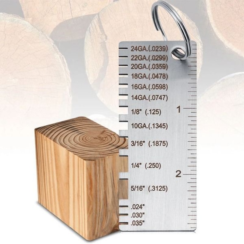 Thickness Gage Sheet Metal Gauge Measuring Tool Stainless Steel Wire Gauge Compact And Durable For 8